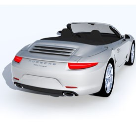 Porsche 911 Cabrio 3D Object | FREE Artlantis Objects Download